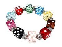 Algopix Similar Product 7 - Linpeng Multi Colors Dice Beads Stretch