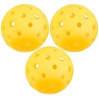 Algopix Similar Product 4 - Yellow Pickleballs Bulk Set of 75mm