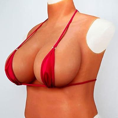 2Pcs Silicone Breast Forms Mastectomy Prosthesis Crossdress Bra