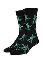 Algopix Similar Product 16 - Socksmith Men's Army Men Socks, black