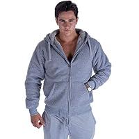 Algopix Similar Product 8 - Zipper Sherpa Lined Mens Hoodies