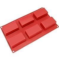 Algopix Similar Product 20 - Silicone Molds Rectangular 6 Cup
