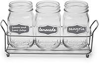 Algopix Similar Product 2 - Circleware Trio Grand Mason Jar Glasses