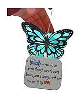 Algopix Similar Product 8 - Butterfly Angel Memorial Sun Catcher