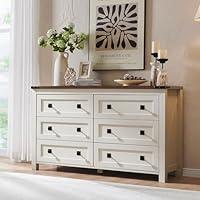 Algopix Similar Product 14 - RedLemon Farmhouse 6 Drawer Dresser for