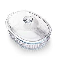 Algopix Similar Product 4 - NUTRIUPS 19QT Oval Glass Casserole