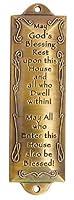 Algopix Similar Product 8 - 1 X Bless This House Brass Mezuzah with