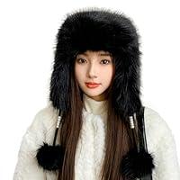 Algopix Similar Product 13 - Womens Faux Fur Hats Winter Trooper