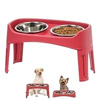 Algopix Similar Product 16 - IRIS USA Elevated Dog Bowls Adjustable