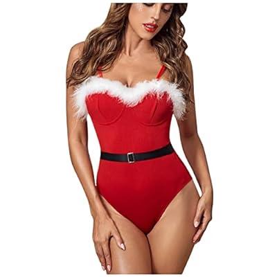 Best Deal for SDZXC One-Piece Sexy Sexy Sexy Leather Underwear Christmas