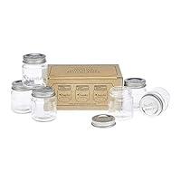 Algopix Similar Product 9 - Mini Mason Jars set of 6 Chupito Shot