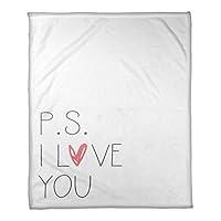 Algopix Similar Product 8 - PS I Love You 30x40 Coral Fleece