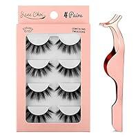 Algopix Similar Product 8 - False Eyelashes 3D Faux Mink False