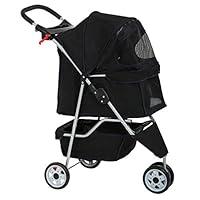 Algopix Similar Product 14 - BestPet 3 Wheels Pet Stroller Dog Cat