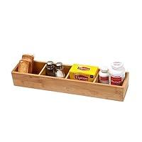 Algopix Similar Product 5 - YBM HOME Bamboo 4 Compartment Organizer