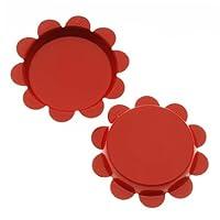 Algopix Similar Product 17 - Beadaholique New Red Flower Bottle Caps