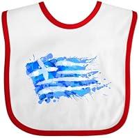 Algopix Similar Product 6 - inktastic Abstract Greek Flag Baby Bib