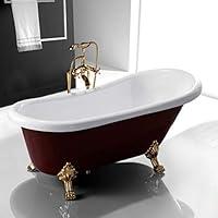 Algopix Similar Product 7 - 67 Acrylic Clawfoot Bathtub Elegant