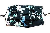 Algopix Similar Product 1 - Pleated Hummingbird Face Mask Black