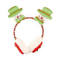 Algopix Similar Product 4 - Jeeke Christmas Earmuffs Cute Santa