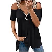 Algopix Similar Product 5 - Casual Summer Top for WomenZipper