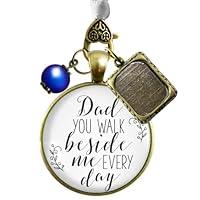 Algopix Similar Product 16 - Bridal Bouquet Photo Charm Dad Beside