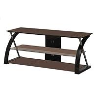 Algopix Similar Product 9 - Benjara Metal Tv Stand With 3 Glass