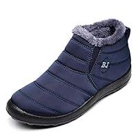 Algopix Similar Product 4 - BOLOMEE Women Winter Snow Ankle Boots
