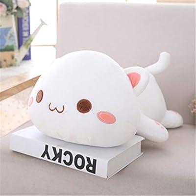 Stuffed Animal Cat Plush Toy Anime Cute Kitten Kawaii Plush Kitty Soft  Pillow, Plush Toy Gifts For Boys Girls (pink-cat, 11.8)