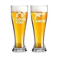 Algopix Similar Product 6 - I Love You I Know Star Wars Inspired
