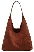 Algopix Similar Product 3 - 2 Pcs Slouchy Hobo Bags Women Suede