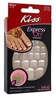 Algopix Similar Product 1 - Kiss Express On Toenails Short Length