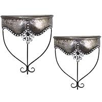 Algopix Similar Product 20 - HomeRoots Set of 2 Enticing Metal Wall