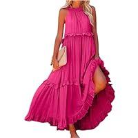 Algopix Similar Product 16 - Womens Summer Boho Halter Maxi Dresses
