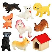 Algopix Similar Product 10 - ONEST 9 Pieces Mini Dog Figurines