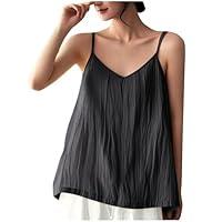 Algopix Similar Product 1 - Womens Cotton Linen Tank Tops V Neck