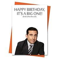 Algopix Similar Product 3 - Funny Birthday Card The Office US