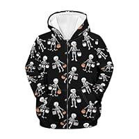 Algopix Similar Product 7 - Jekioweii Halloween Skeleton Zipper