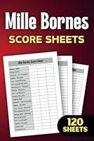 Algopix Similar Product 2 - Mille Bornes Score Sheets Mille Bornes