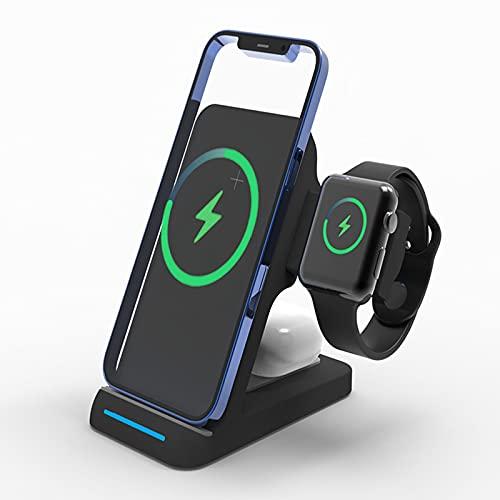 JoyGeek 3 in 1 Wireless Charging Station for Apple, Wireless Charger Stand  for iPhone 15/14/13/12/11/SE/X/8 Pro Max Plus Mini, Charging Dock for Apple