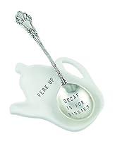Algopix Similar Product 1 - Mud Pie Decaf Coffee Spoon Rest, White