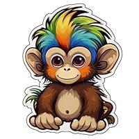 Algopix Similar Product 2 - 3pcs Monkey Stickers 3in for Water