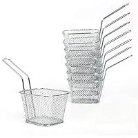 Algopix Similar Product 11 - Yaekoo 8Pcs Mini Mesh Wire French Fry