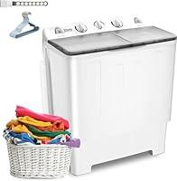 Algopix Similar Product 14 - Erivess Compact Mini Twin Tub 32 lbs