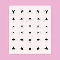 Algopix Similar Product 9 - Stars Nail Art Stickers (Black)