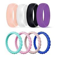 Algopix Similar Product 6 - Silicone Wedding Ring for Women