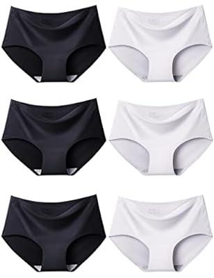 PACK OF 3 Women's Seamles Hipster Underwear No Show Panties Invisible Briefs  Bikini Underwear Seamless Panty
