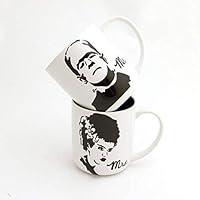 Algopix Similar Product 13 - Mr and Mrs Frankenstein Funny Handmade