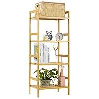 Algopix Similar Product 9 - Furetro Bamboo Shelf Freestanding