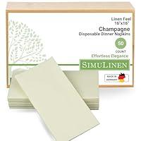 Algopix Similar Product 5 - SimuLinen Champagne Linen Feel